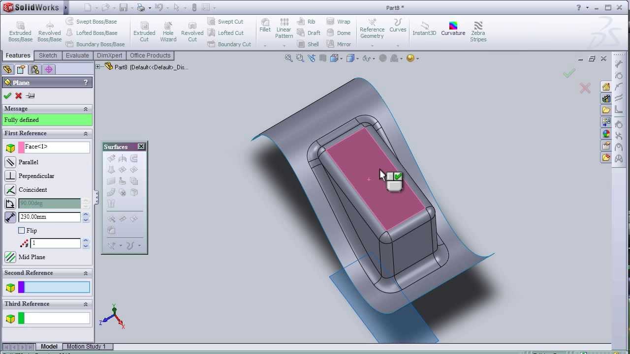 solidworks surfacing projects